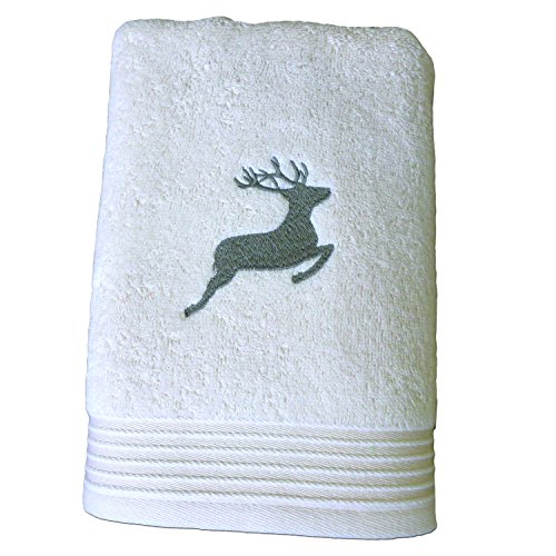 framsohn Frottier Gästetuch Hirsch 30 x 50 cm Champagner - Ecru Cover