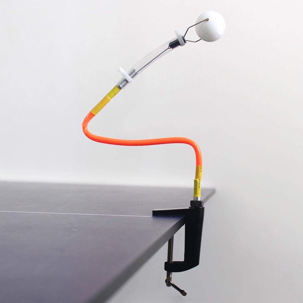 MAGT Macchina per Palline da Ping-Pong, Allenatore di Tennis da Tavolo in PVC Regolabile Fisso a Rimbalzo Ping Pong Training Robot per Allenatore