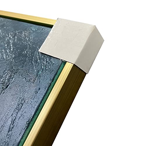 Slyart Large Abstract Vertical Canvas Wall Art Navy Blue Modern Oil Painting On Canvas Landscape Artwork 24X36 Inches Wall Decor Gold Framed Ready To Hang #TOP4