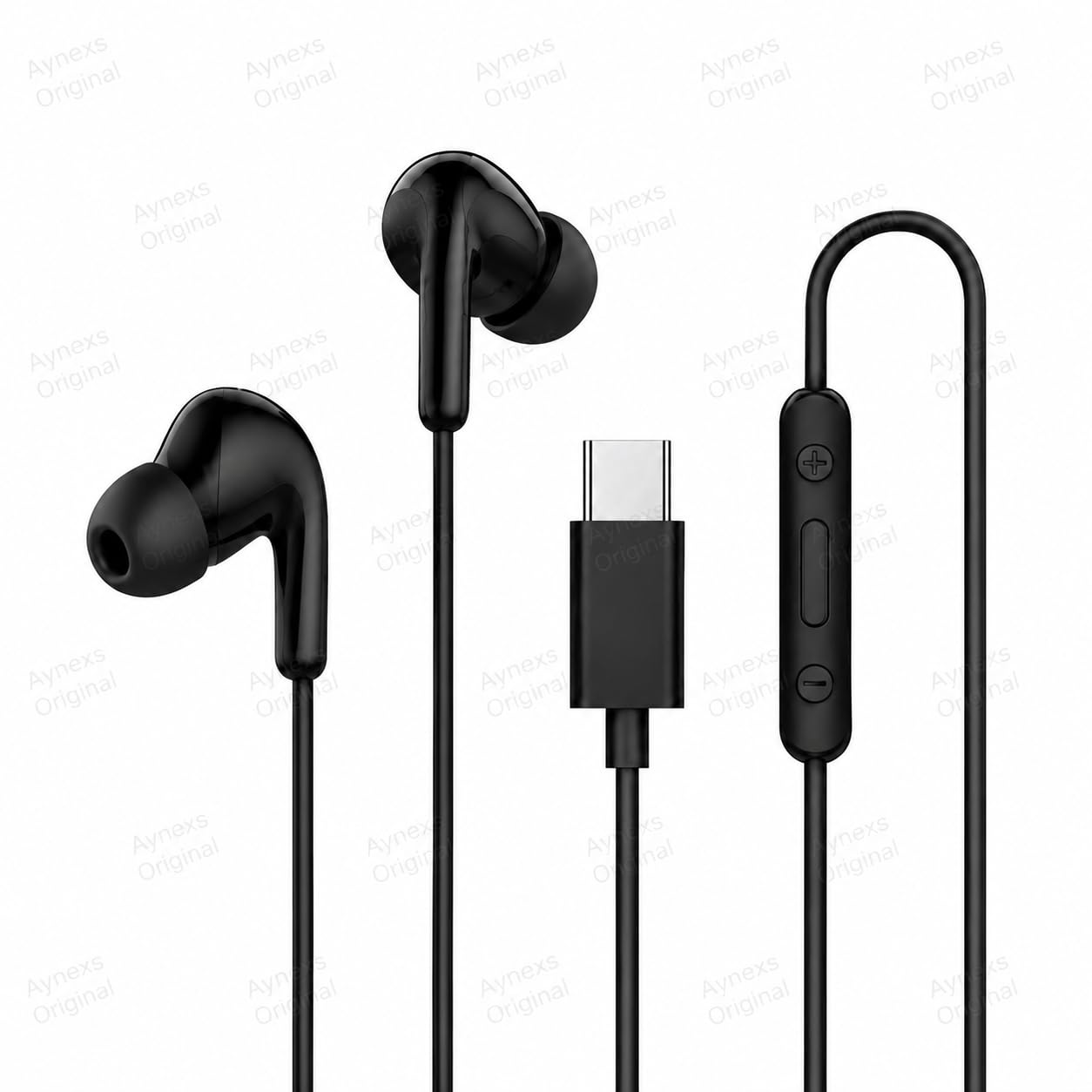 Original Type-C Wired in-Ear Earphones Compatible with Xiaomi Redmi Note Series & Mi Phones, 12.4mm Dynamic Drivers, HD Microphone, IP54 Dust & Water Resistant Black-image-34