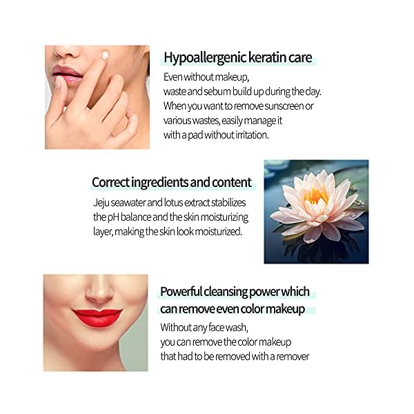 Faircell 180 Facial Deep Cleansing Pads (15Count) - Resurfacing, Moisturizing, Makeup Remover Portable and Large Size