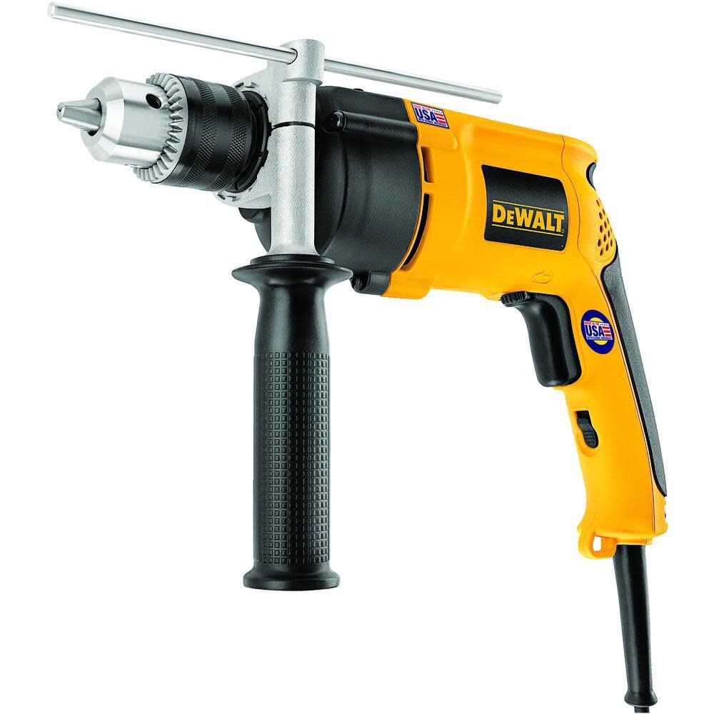 DeWalt DW511 - Taladro de martillo con cable (13 mm, 7,8 am), color amarillo