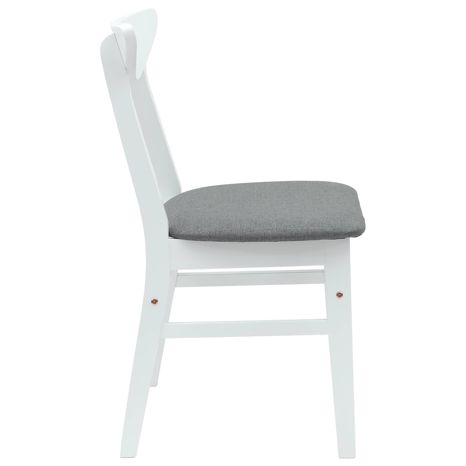 Lite drewno kauczukowe Nowoczesny design Biały 42 x 47.5 x 81 cm