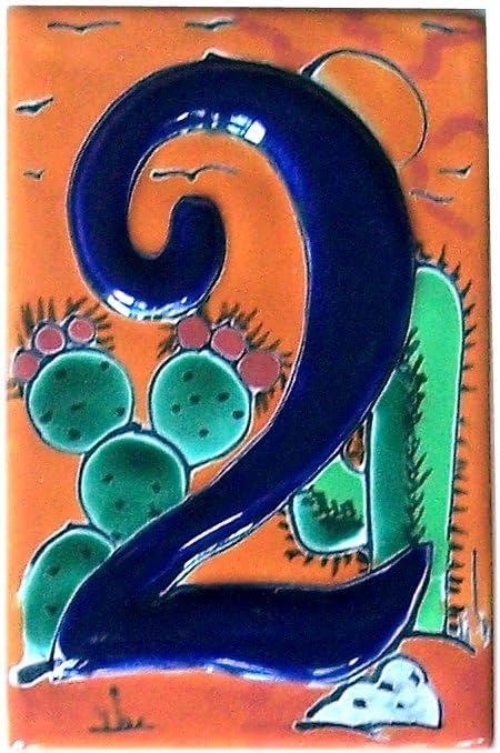 Desert Talavera Ceramic House Number Two