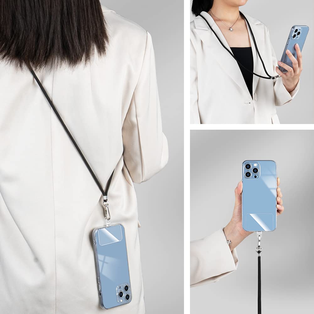 Cell Phone Lanyard, 3 Pcs Universal Adjustable Phone Crossbody Lanyard for Women, 3 Pcs Adjustable Wrist Phone Strap, and 6 Pcs Connectors Compatible with Most Phones — view 4