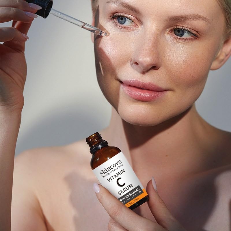 Miniatura 6 de Skincove Suero de vitamina C  Suero facial antienvejecimiento con vitamina C, ácido hialurónico, vitamina E  Suero iluminador  tono de piel