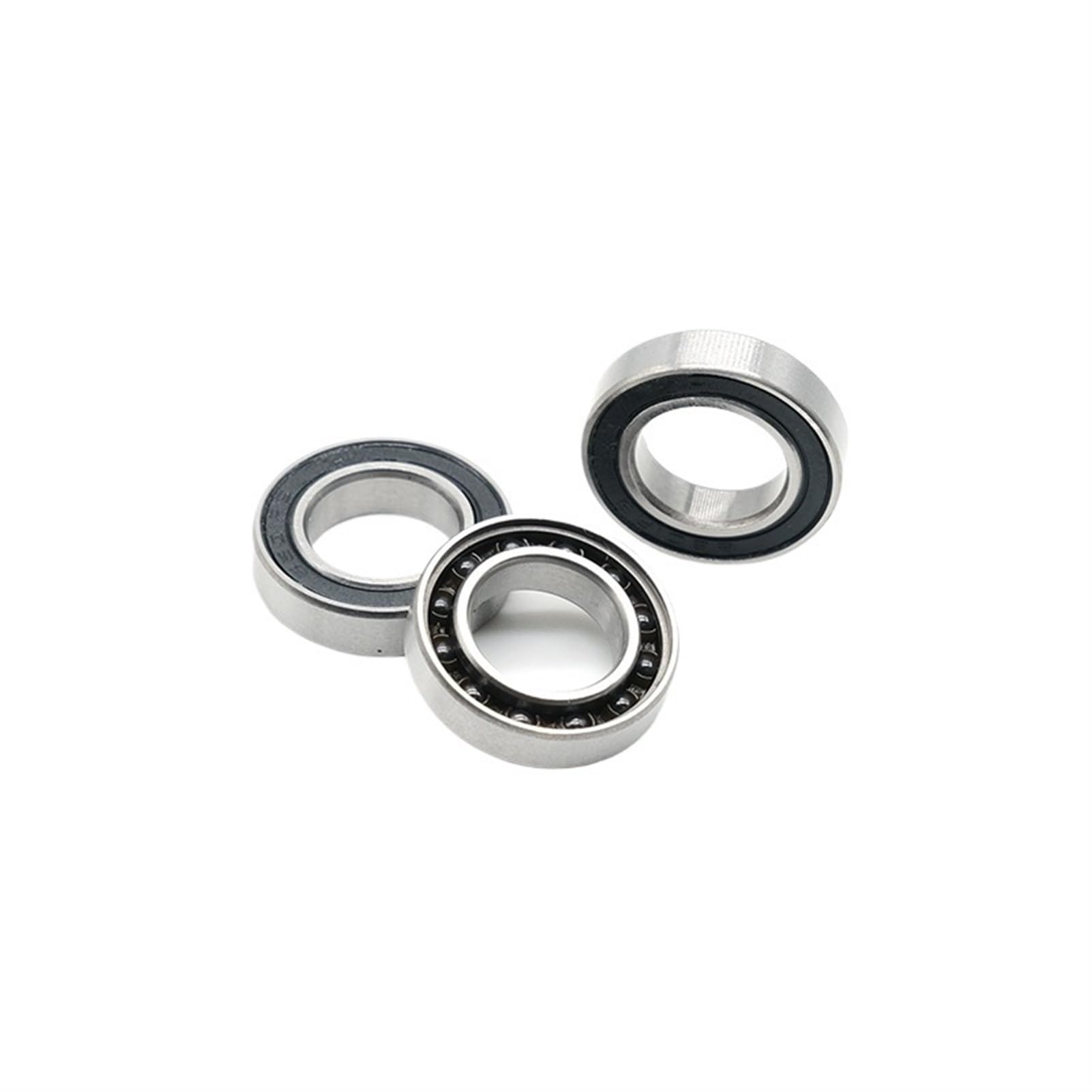 Cojinetes de bolas de ranura profunda 5 rodamientos de cerámica híbridos 6801, 12x21x5 mm, ABEC-7, soportes inferiores y repuestos for bicicletas, rodamientos de bolas 6801RS Si3N4 6801 2RS