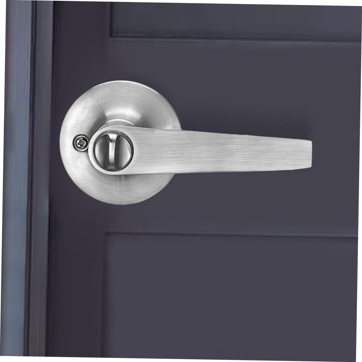 LIFKOME Serratura All'usura Interna e Zinco Lega per Argento di Porta Resistente Triplo Meccanismo Antieffrazione Sicurezza Bagno Sala da Pranzo Domestica