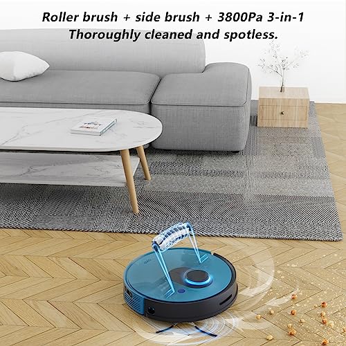 OKP Robot Vacuum L1 – 4000Pa Ultra Suction, LiDAR Mapping, Self-Cleaning Brush, WiFi/App/Alexa Control, 52dB Quiet, Ideal for Pet Hair, Carpets & Hard Floors by OKP - Image 4