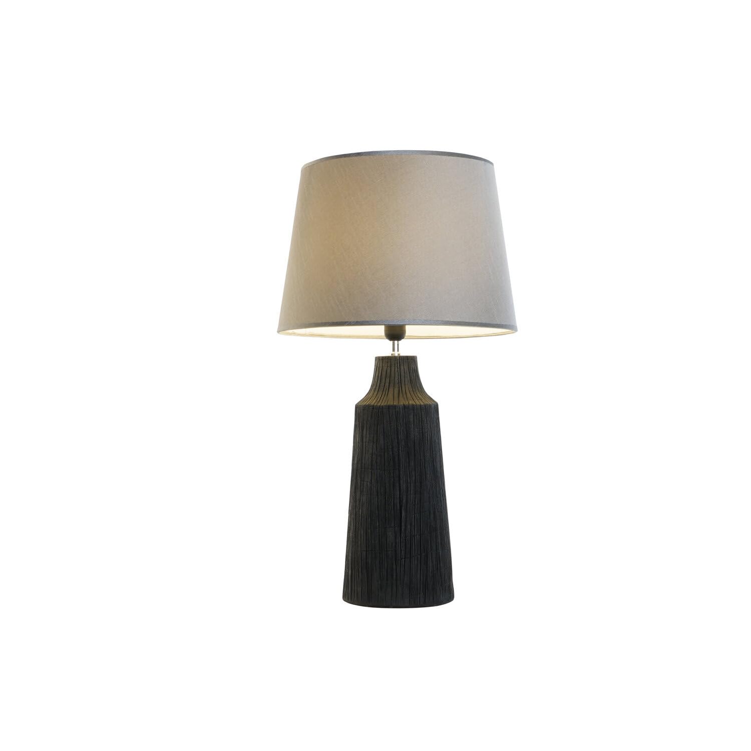 LAMPARA SOBREMESA RESINA POLIESTER 40X40X70 NEGRO_AlexandreHouse
