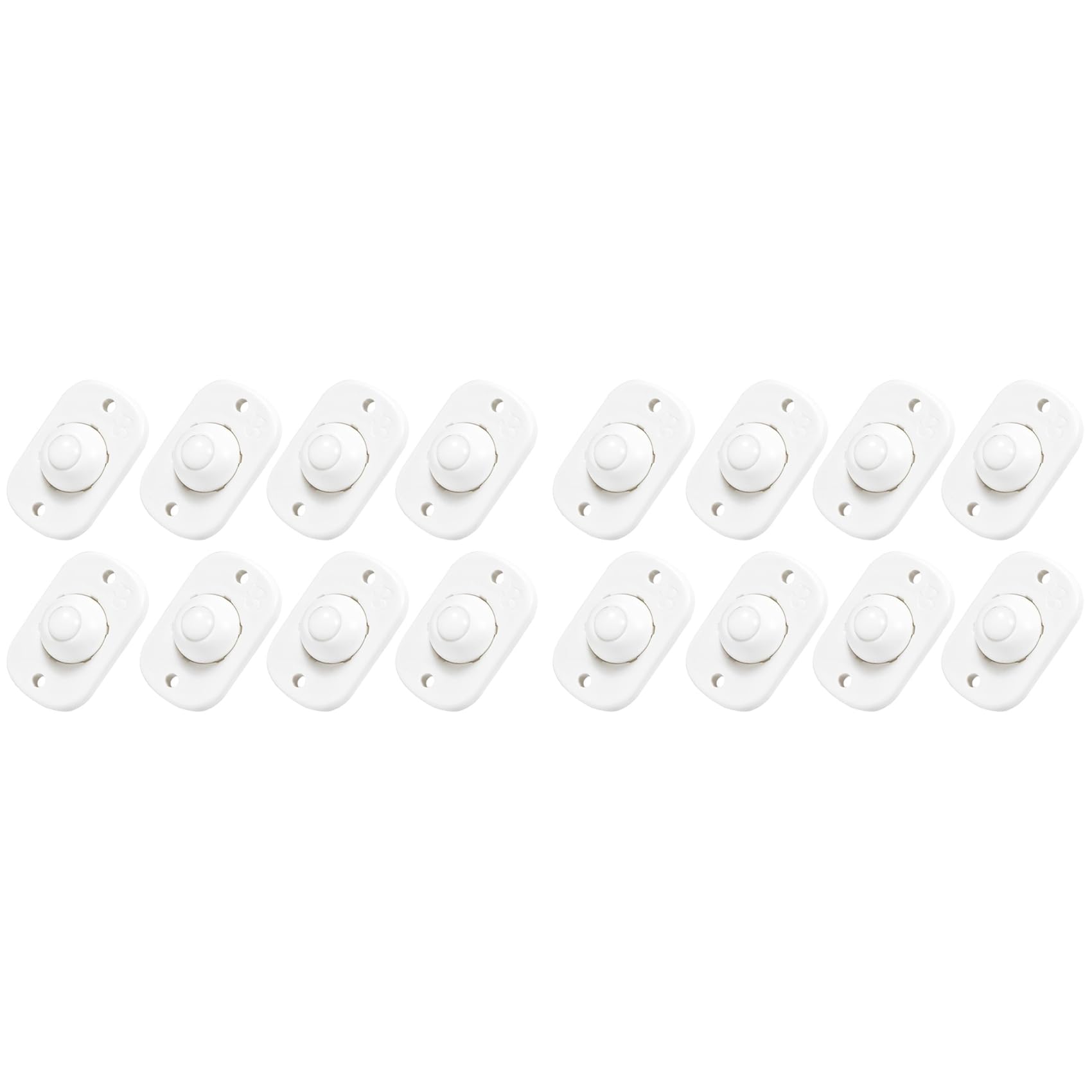 Jnchdghwa White 16Pcs Self Adhesive Mini Caster Wheels,Appliance Rollers,Appliance Sliders,Sticky Pulley For 360° Swivel Universal Wheel