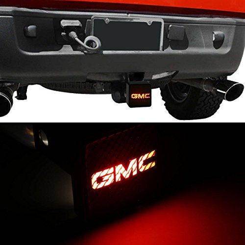 Bully Cr-007G Gmc Tow Hitch Cover/Receiver Trailer Plug In Black With Led Brake Light Ford Logo Emblem - Car, Truck And Suv Accessories - Genuine License Products, 2 Inch #TOP2