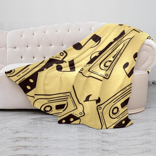 Couverture microfibre légère et haut de gamme - Plaid Doodle pour lit et canapé - 5