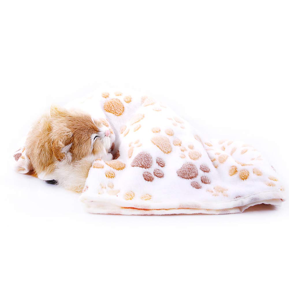3 x Hundedecke Katzendecke Waschbar,Weiche und Warme Haustierdecken für das Schlafbett, Niedliches Druckdesign, Flauschiges Fleecedecke für Haustier Hunde Katzen Welpen-Pad-Matte,L104*76