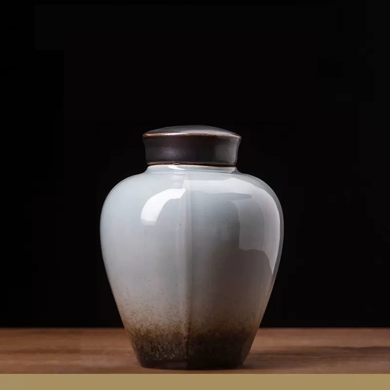 pojemniki na herbatę, kawę i cukier Ceramiczny pojemnik na herbatę liściastą, luzem, 410 ml