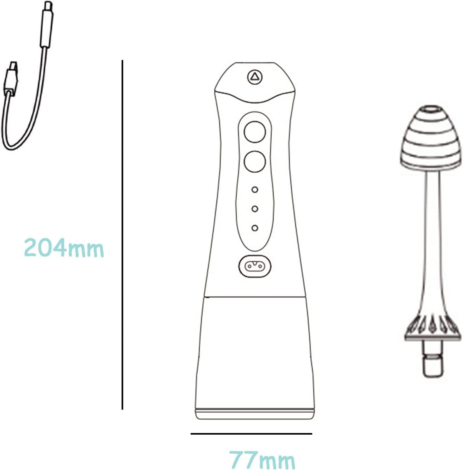 CEEBUS Máquina de Limpieza de Enjuague Nasal, Kit Portátil Impermeable de Enjuague Nasal con 4 Boquillas Limpiadoras, Pulso Recargable de Lavado Nasal para Alivio de Sinusitis y Alergias