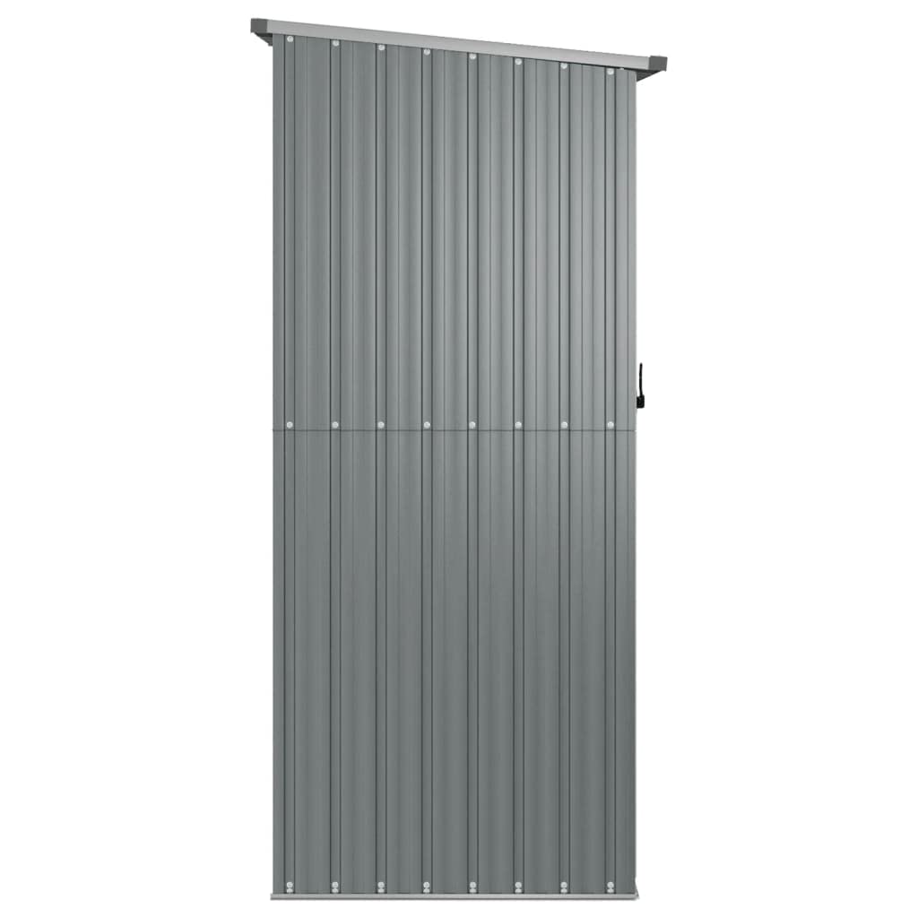 vidaXL Capanno per Biciclette Grigio 180,5x97x209,5 cm Acciaio Zincato