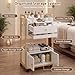 Spa Salon Trolley with Storage Cabinet, Rolling Beauty Cart for Professional Spa & Salon Use, Mobile Esthetician Cart for Skincare, Facial & Treatment Supplies (White)