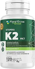 Vitamina K2 Mk-7 120 Cápsulas 500mg Menaquinona 7 Econômica