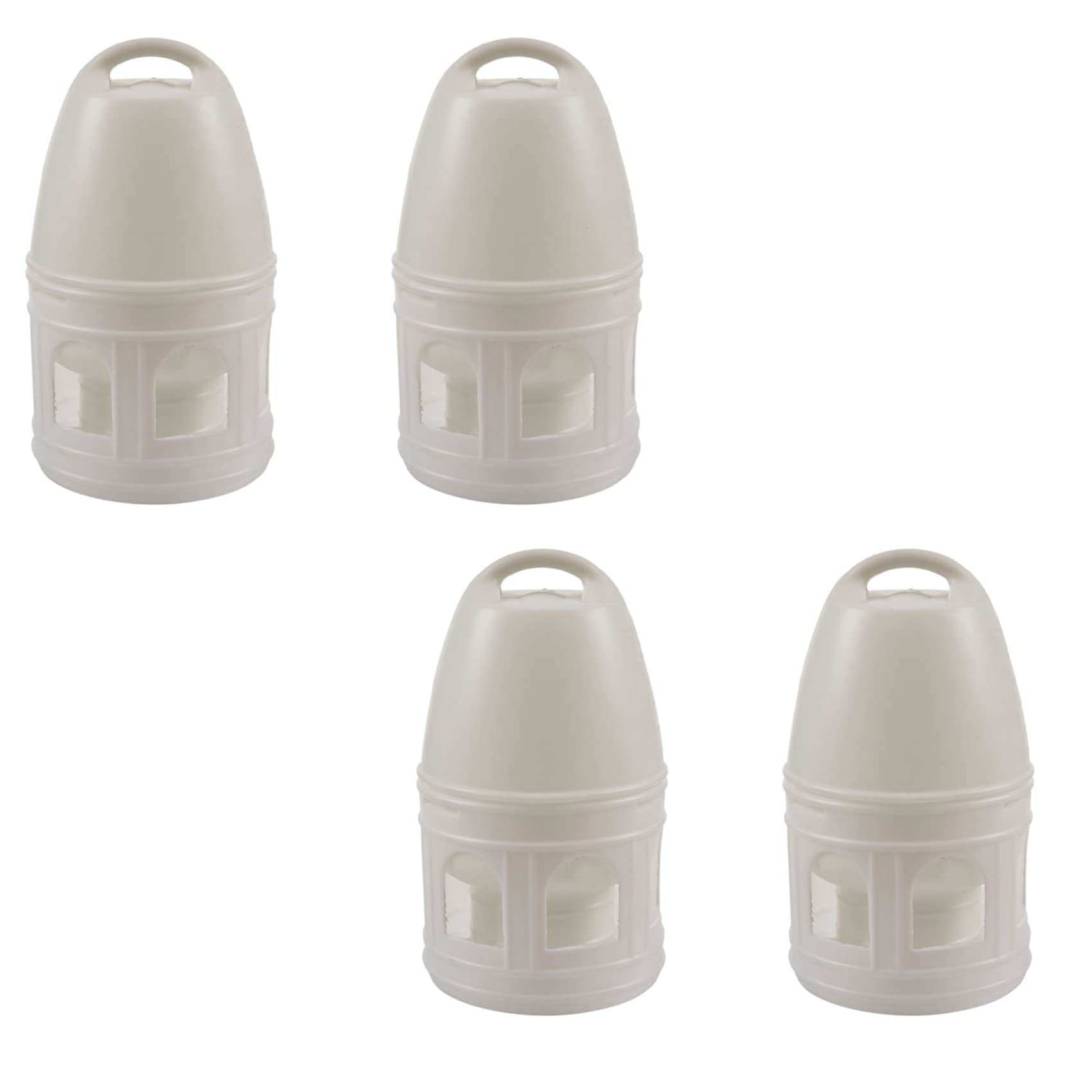 4X Bebedero de Plástico Extraíble con Manejar para Palomas Suministros de 29 cm x 17 cm
