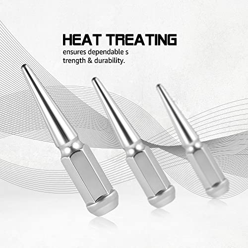 14x15 Spike Wheel Lug Nuts, 24pcs M14x15 Closed End