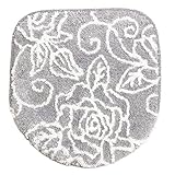 センコー(Senko) クリアローズ 兼用フタカバー 吸着シート付き 普通用・洗浄用兼用タイプ グレー 88212