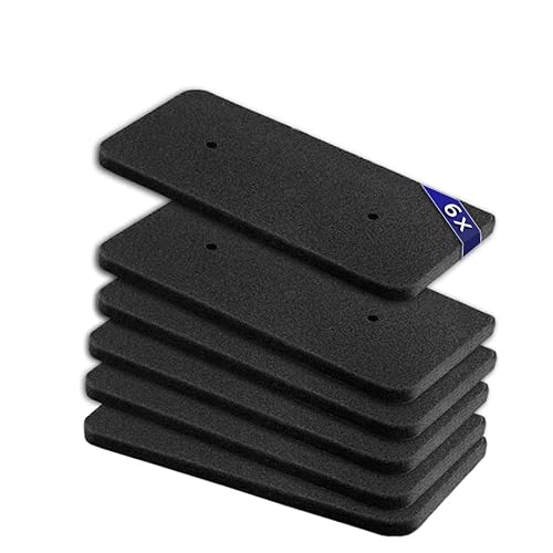 6 Pezzi Filtro Asciugatrice Candy 40006731,Filtro Per Scambiatore 275 X 125 X 10mm，Filtro Asciugatrice Hoover In Spugna Per Asciugatrice A Pompa Di Calore E A Condensazione (Set da 6)