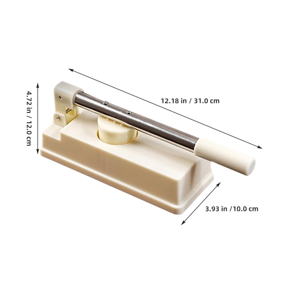 Housoutil Stampo per Pasta Fatta a Mano Multifunzione in Abs e Acciaio Inox per Ravioli e Dumpling, Design Innovativo e Colore Bianco per Uso in Cucina Domestica