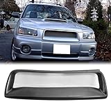 MODILOVER Mesh Grille, Compatible with 2003-2005 Subaru Forester, Polyurethane(PU) DS Style Front Bumper Upper Grill Grid Replacement Guard, Black