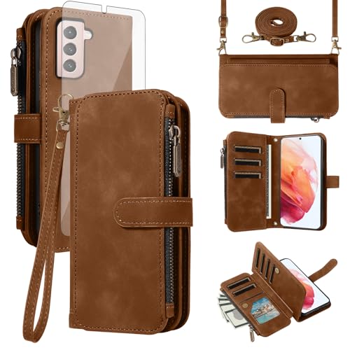 Housse Samsung S21 5G avec dragonne et rangement zippé pour vos sorties et voyages