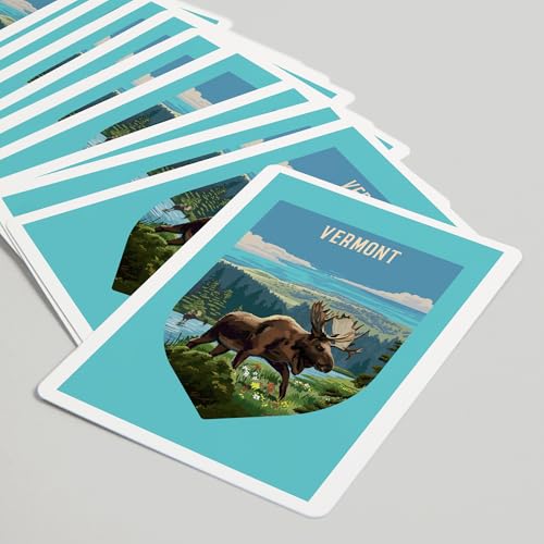 Lantern Press Vermont, Cartas de Póker 52 piezas miniatura 5