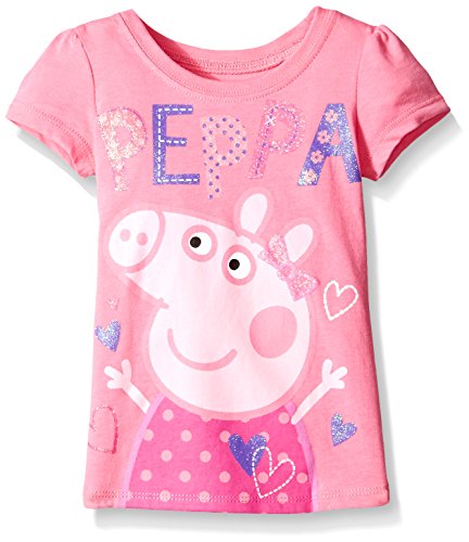 Peppa Pig Little Girls' Clothing Shop (Multiple Styles), Shirt Fuchsia, 6X