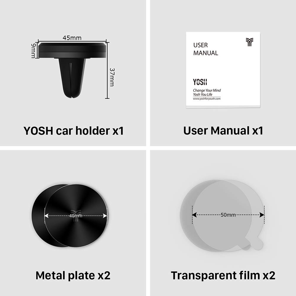YOSH Car Phone Mount Holder Air Vent in car Mobile Phone