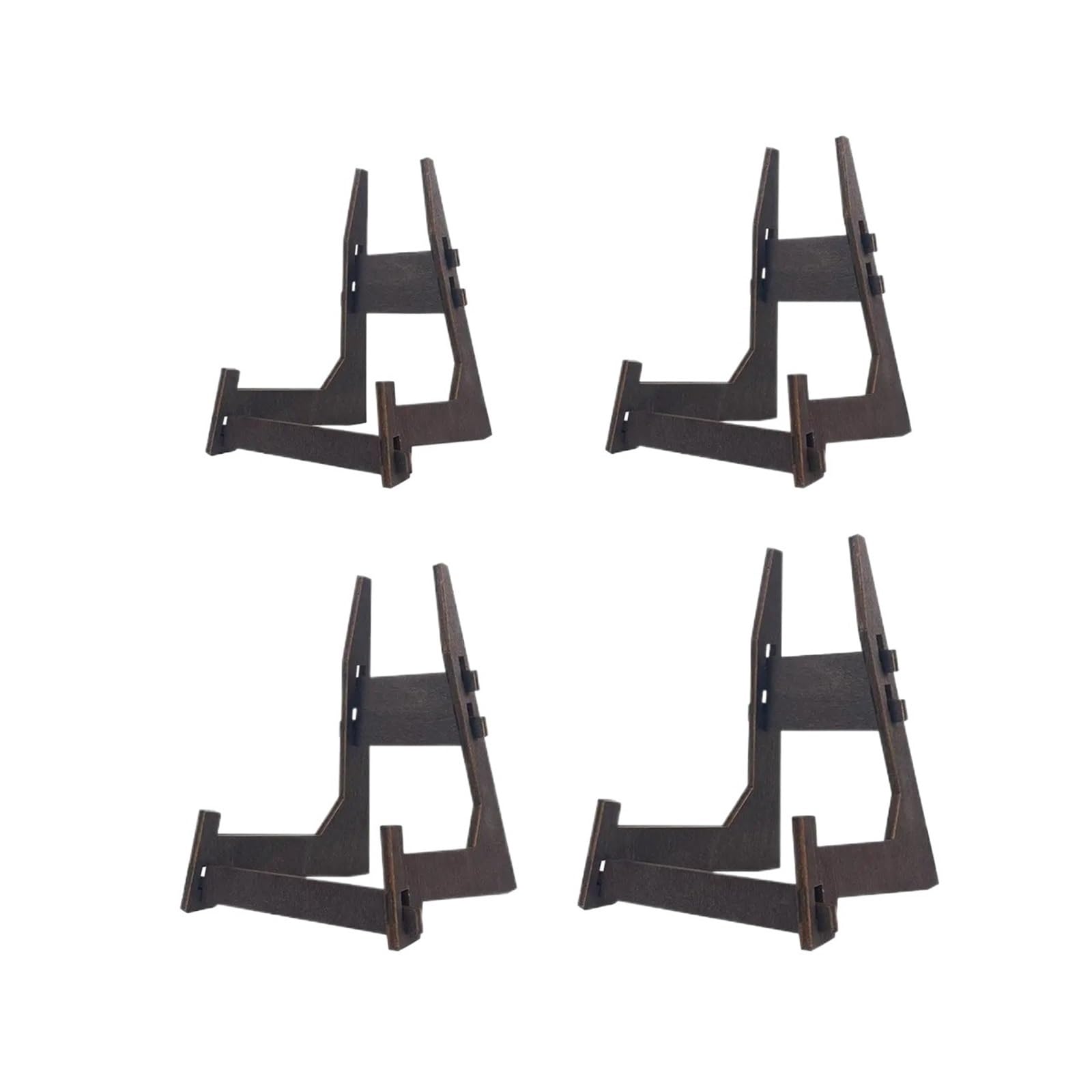 MYUYEE Tabletop Picture Stand 4Pcs Photo Picture Sign Holder, Tabletop Easels, Wooden Easel Stand For Platter, Cookbooks, Painting, Book (Size_Name 8Inch)