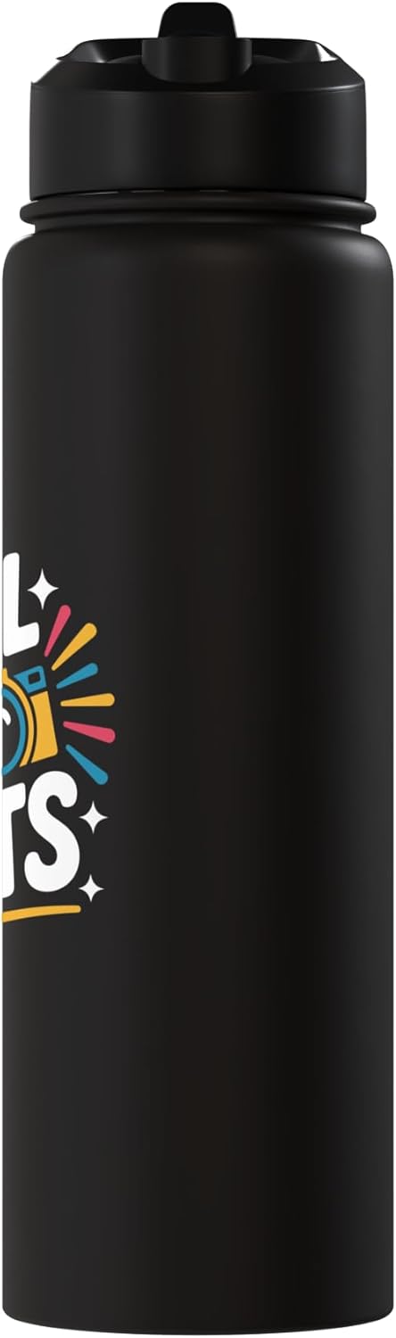 I Call The Shots, Photography Photographer Photojournalist Stainless Steel Insulated Water Bottle