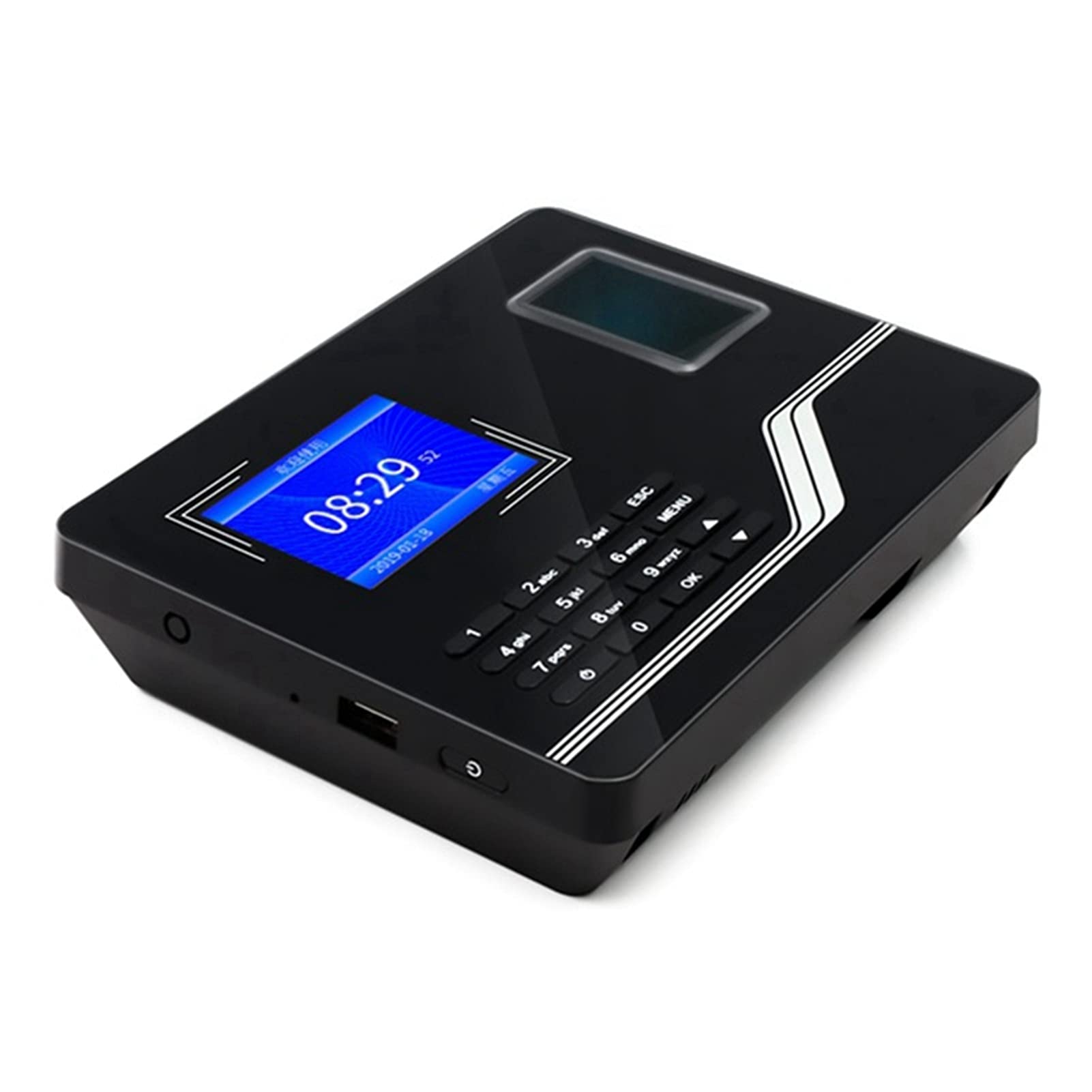 NJBVRS Biometric Employee Attendance Machine Attendance Machine Biological Fingerprint Password Attendance Machine Employee Sign-in Recorder() for Small Businesses and Offices