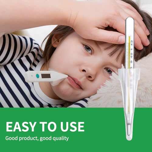 Digital Thermometer Probe Covers 200 Pack, Universal Disposable Thermometer Covers for Oral, Rectal & Underarm Use, Hygienic Thermometer Sleeves for Adults, Kids & Babies