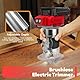 Akku Oberfräse kompatibel für Milwaukee 18V Batterie, 800W bürstenloser Trimmer Router mit 5 Gängen, 30000 U/min, 5 Stück 1/4 Steckhals Holzrouter für Holzarbeiten, Einschneiden (ohne Batterie)