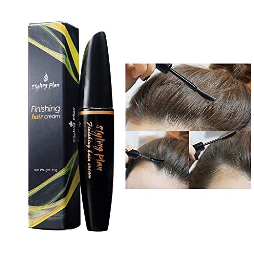 D-XinXin 2pcs Hair Feel Finishing Stick, Small Broken Hair Finishing Cream Refreshing Not Greasy Shaping Gel Cream Hair Wax Stick Fixing Bangs Stereotypes Cream (2 pcs)