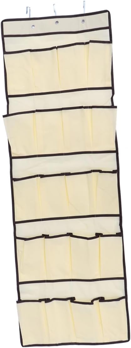 Outanaya Wall Hanging Shoe Storage Bag over Door Organizer Metal Hooks Space Saving Closet Pantry Accessory
