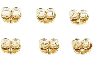 Orgrimmar 14K Gold Earring Backs: Stay-put Security for Your Precious Studs
