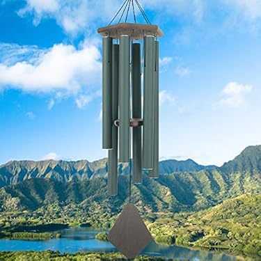 AMAZON - Wind Chimes Outdoor Large Deep Tone, 44 Inches Sympathy Wind Chimes Tuned Soothing Melody, Memorial Wind-Chime with 6 Heavy Tubes for Outside Decoration, Garden/Yard. Green
