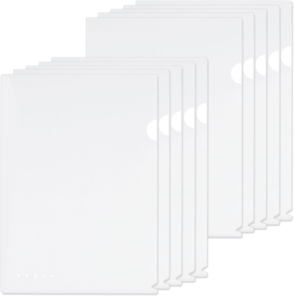 Amazon | プラス クリアファイル クリアホルダー 色付きブラインド