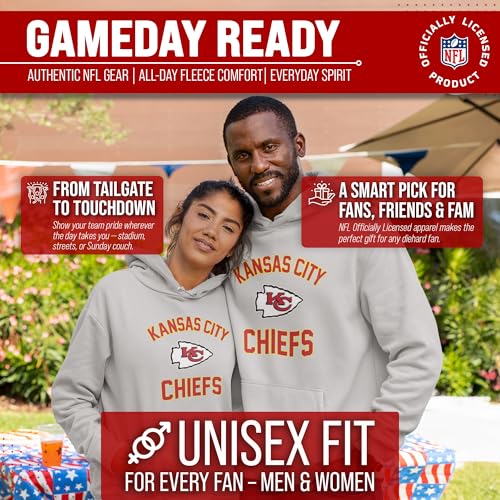 Image of Team Fan Apparel NFL Gameday Hoodie Pullover Sweatshirt for Men and Women | Officially licensed NFL Gameday fleece pullover - kangaroo pocket, ribbed cuffs, drawstring hood, unisex fit