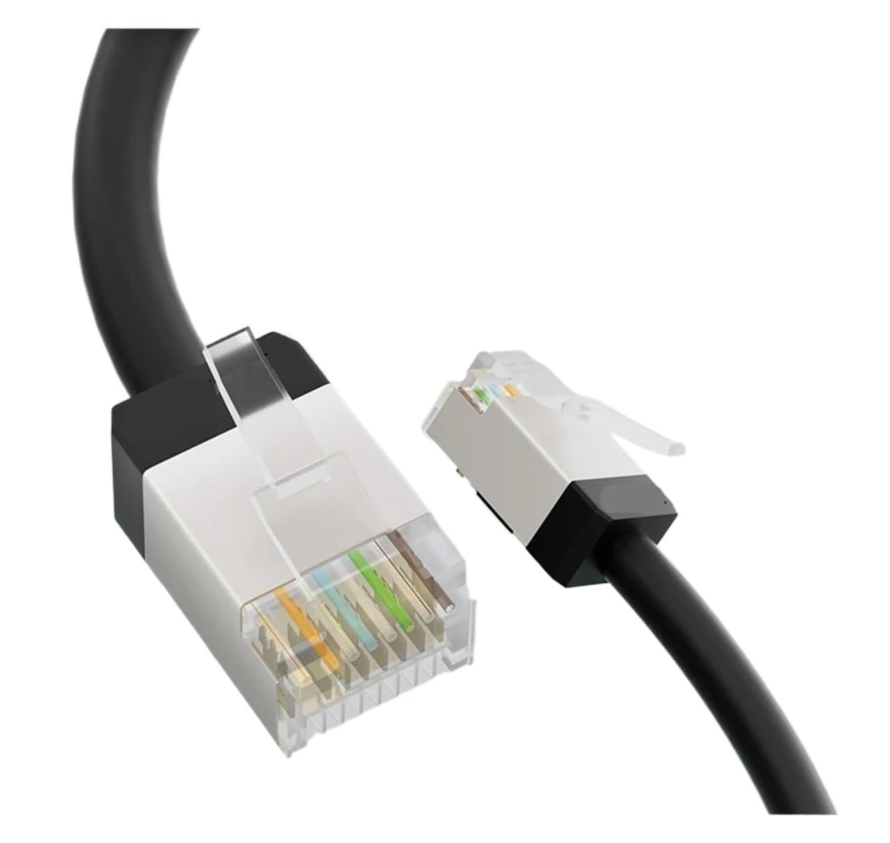 Ethernet-Kabel, Cat6A F/UTP Ethernet-Kabel 10 Gbit/s POE 4,8 mm 0,1–2 m