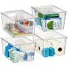ClearSpace Storage Bin with Lid, Pantry & Desk Organizer, XL, 4 Pack