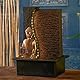 Zen’Light - Zimmerbrunnen Buddha Jati abnehmbar mit gelbem LED-Band - Zen-Dekor Ideal für Meditation und Entspannung - Leise Wasserpumpe - Glücksbrunnen mit geschlossenem Kreislauf - H 40cm