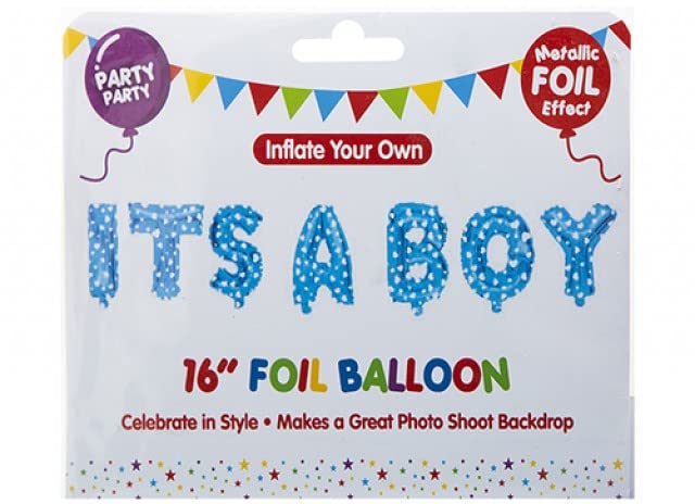 PMS 324039 It's A Boy Balloon | Foil | Blue | 16" Accessory
