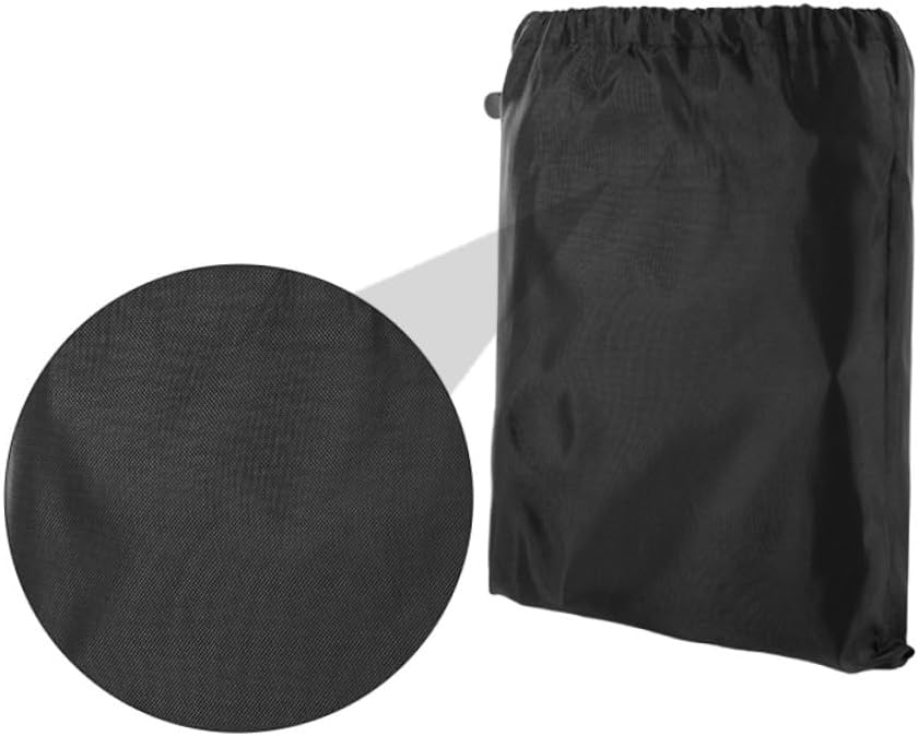 Yardwe Reusable Lawn Fallen Leaves Bag for Garden Sweeper, Black Gardening Storage Waste Bag for Yard Leaf Cleanup and Grass Clippings, Sturdy Outdoor Yard Waste Holder