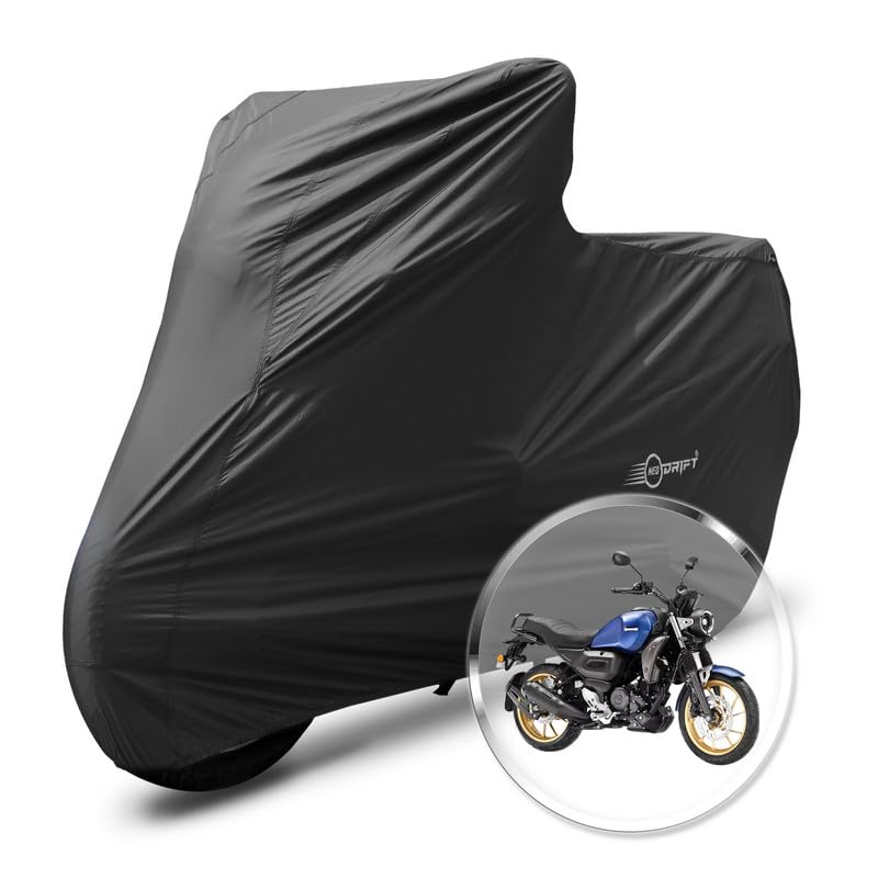 Image of Neodrift 'NeoMax' Bike Cover for Yamaha FZ X (All-Weather Motorcycle Protection, Water & UV Resistant, Dustproof, Windproof) (Color-Black)